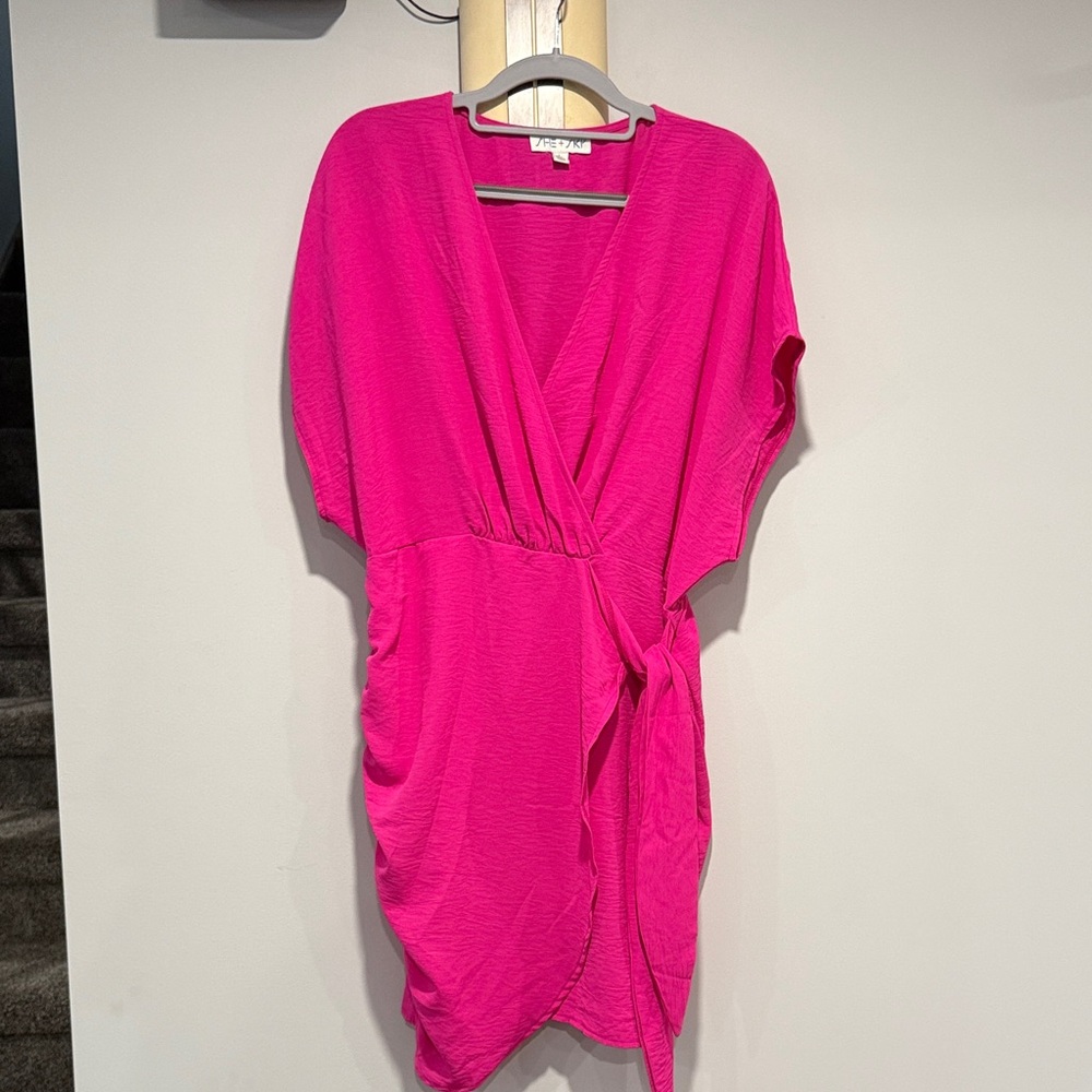 She + Sky Fuchsia Dress
